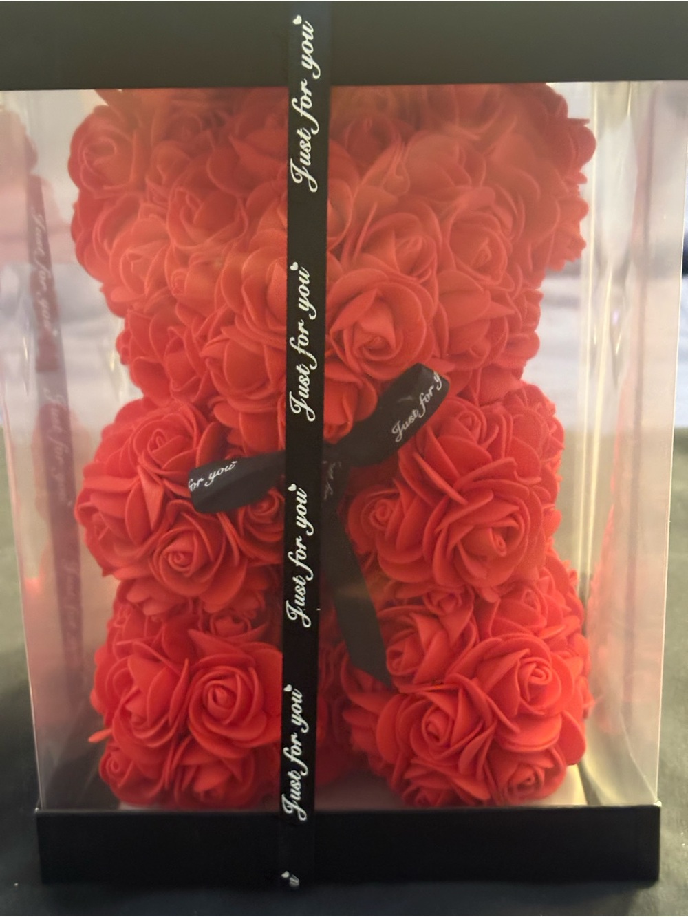 Just For You Red Rose Bear - Decorative Gift